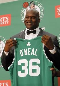 Shaq O'Neal of the Boston Celtics